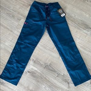NWT wonderwink Caribbean blue scrub pants
